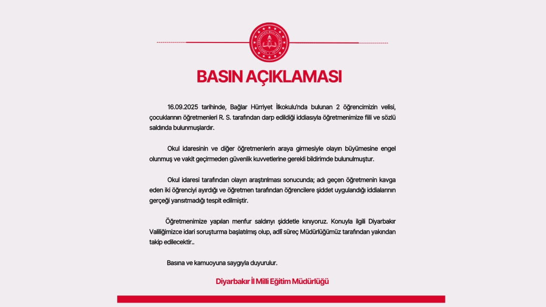 BASIN AÇIKLAMASI